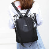 Women's Casual Waterproof Anti-Theft Backpack for School