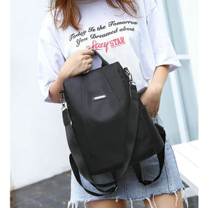 Women's Anti-Theft Backpack Waterproof School Bag