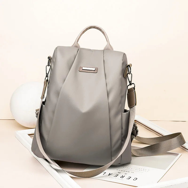 Women's Casual Waterproof Anti-Theft Backpack for School