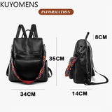 Anti-theft Women Backpacks Purses High Leather Female Rucksack Ladies Large Capa