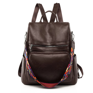 Anti-theft Women Backpacks Purses High Leather Female Rucksack Ladies Large Capa