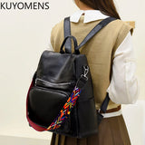 Anti-theft Women Backpacks Purses High Leather Female Rucksack Ladies Large Capa