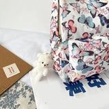 Butterfly Print Laptop Rucksack Shoulder Bag for Travel
