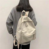 Canvas Women Backpack Anti-theft School Bag for Girls