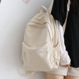 Canvas Women Backpack Anti-theft Shoulder Bag School Bag