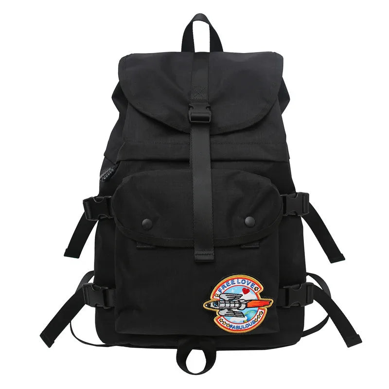 Canvas Anti-theft Women Backpack Shoulder Bag