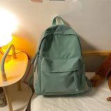 Canvas Teen Girl Backpack Anti-theft School Bag