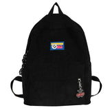 Canvas Women Backpack School Bag Anti-theft