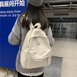 Canvas Women Backpack Anti-theft Shoulder Bag For Girls