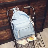 Canvas Women Backpack Anti-theft Shoulder Bag School Bag For Teenager Girls