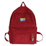 Canvas Women Backpack School Bag Anti-theft