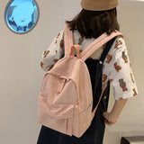 Canvas Teen Girl Backpack Anti-theft School Bag