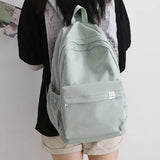 Canvas Women Backpack Anti-theft Shoulder Bag School Bag