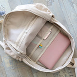 Canvas Women Backpack Anti-theft Shoulder Bag School Bag