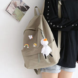 Canvas Anti-theft Women's Backpack