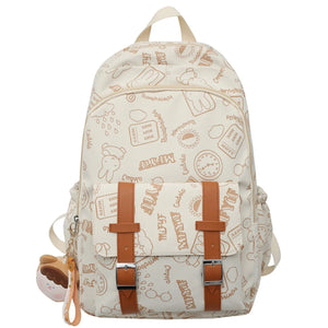 Corduroy Women Backpacks For Teenager Girls Student School Bag Backpack