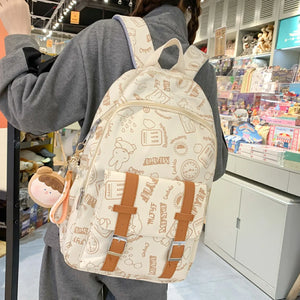 Corduroy Women Backpacks For Teenager Girls Student School Bag Backpack