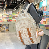 Corduroy Women Backpacks For Teenager Girls Student School Bag Backpack