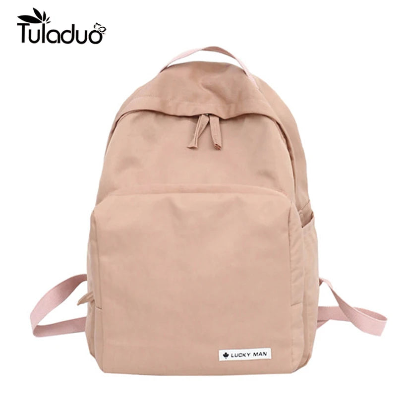 Pink Backpack For Women Leisure Trip Rucksack School Bag