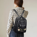 Waterproof Oxford Embroidery Travel Bag Daily Lady Pack Shopping Handbag
