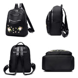 Waterproof Oxford Embroidery Travel Bag Daily Lady Pack Shopping Handbag