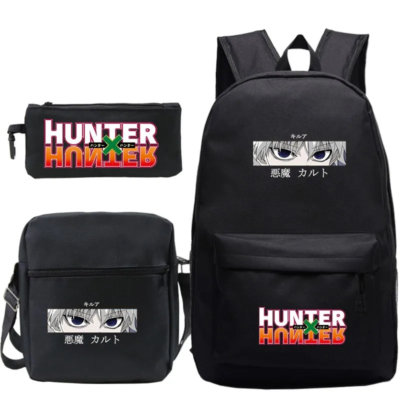 HUNTER X HUNTER Printed Backpack Laptop Shoulder Bag Mochilas