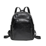 Leather Laptop Backpack for Women College Student Book School Bags