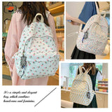 Large Capacity School Backpack Student Rucksack Nylon Daypack for Girls