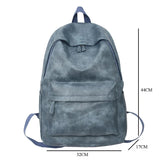 PU Leather Outdoor Travel Backpack Boys Girls Students School Bags