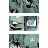 Nylon School Bag for Teenagers Youth Large Capacity Rucksack