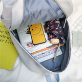 Nylon Women Backpack Waterproof Anti-theft Shoulder Bag for Teenage Girls