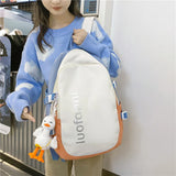 Anti-Theft Nylon Women Backpack for Teenager Girls