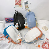 Anti-Theft Nylon Women Backpack for Teenager Girls