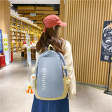 Anti-Theft Nylon Women Backpack for Teenager Girls