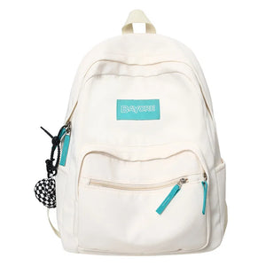 Nylon Anti-theft Backpack for Teen Girls School Female Mochila