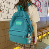 Nylon Anti-theft Backpack for Teen Girls School Female Mochila