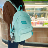 Nylon Anti-theft Backpack for Teen Girls School Female Mochila