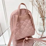 PU Leather Women Small Shoulder Bag School Knapsack Teenage Girls Female