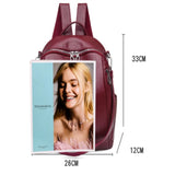 Nylon School Backpack Girl Rucksack Women's Shoulder Bag