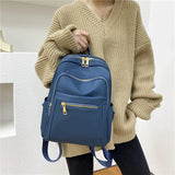 Women's Oxford Shoulder Bag Rucksack Girl Schoolbag