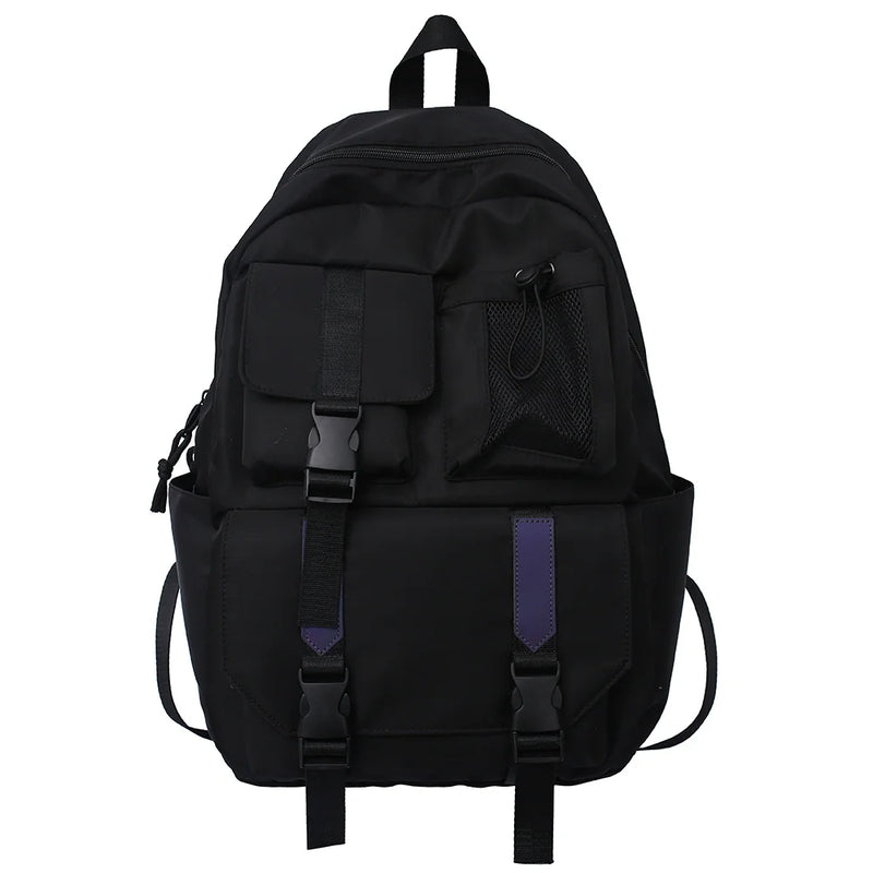 Gray Youth Unique School Bag Unisex High Street Style Personality