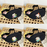 Teeth Series Waist Bag Men Women Phone Pack Key Case