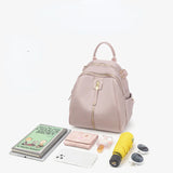 Waterproof Backpack For Women School Bags Female Solid Travel Small Bag