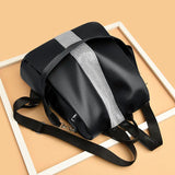Waterproof Backpack for Women School Bags Solid Travel Bag Multi-Function Bag
