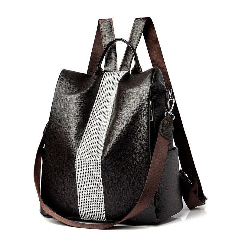 Waterproof Backpack for Women School Bags Solid Travel Bag Multi-Function Bag