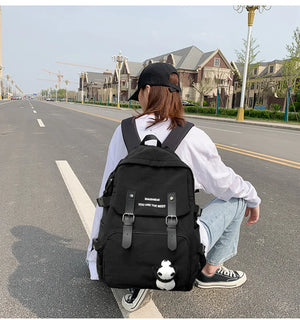 Waterproof Women Backpack Nylon Shoulder Bag Female Bagpack Large School Backpac