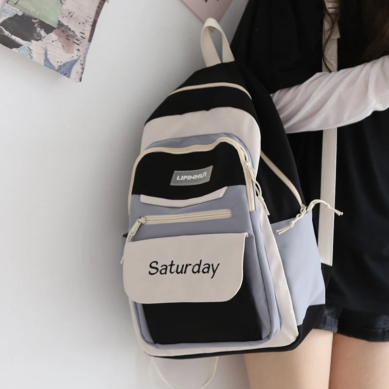 Waterproof Women Backpack Nylon Shoulder Bag Female Bagpack
