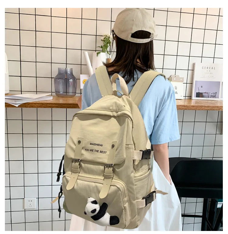 Waterproof Women Backpack Nylon Shoulder Bag Female Bagpack Large School Backpac