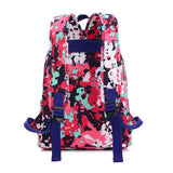 Floral Nylon Backpack Women Bag School Rucksack Bolsa