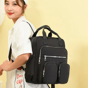 Nylon Shoulder Bags for Teenage Girls Ladies Travel Backpack